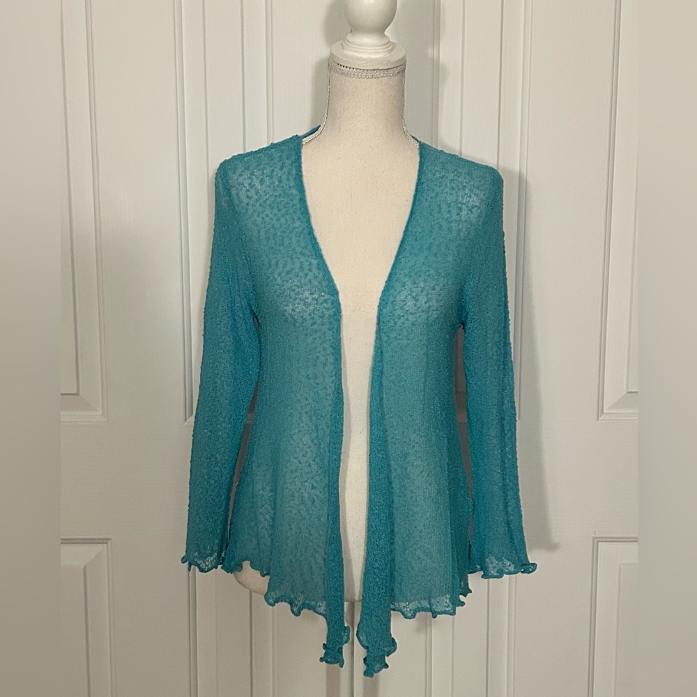 TERRA NOSTRA FEMME Elegan Open-Front Women Cardigan, Size Large